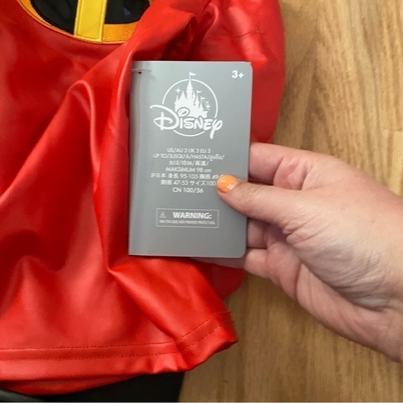 Disney Store Incredibles Costume Dash NEW Sz 3 Halloween Cruise Land World - Picture 4 of 7